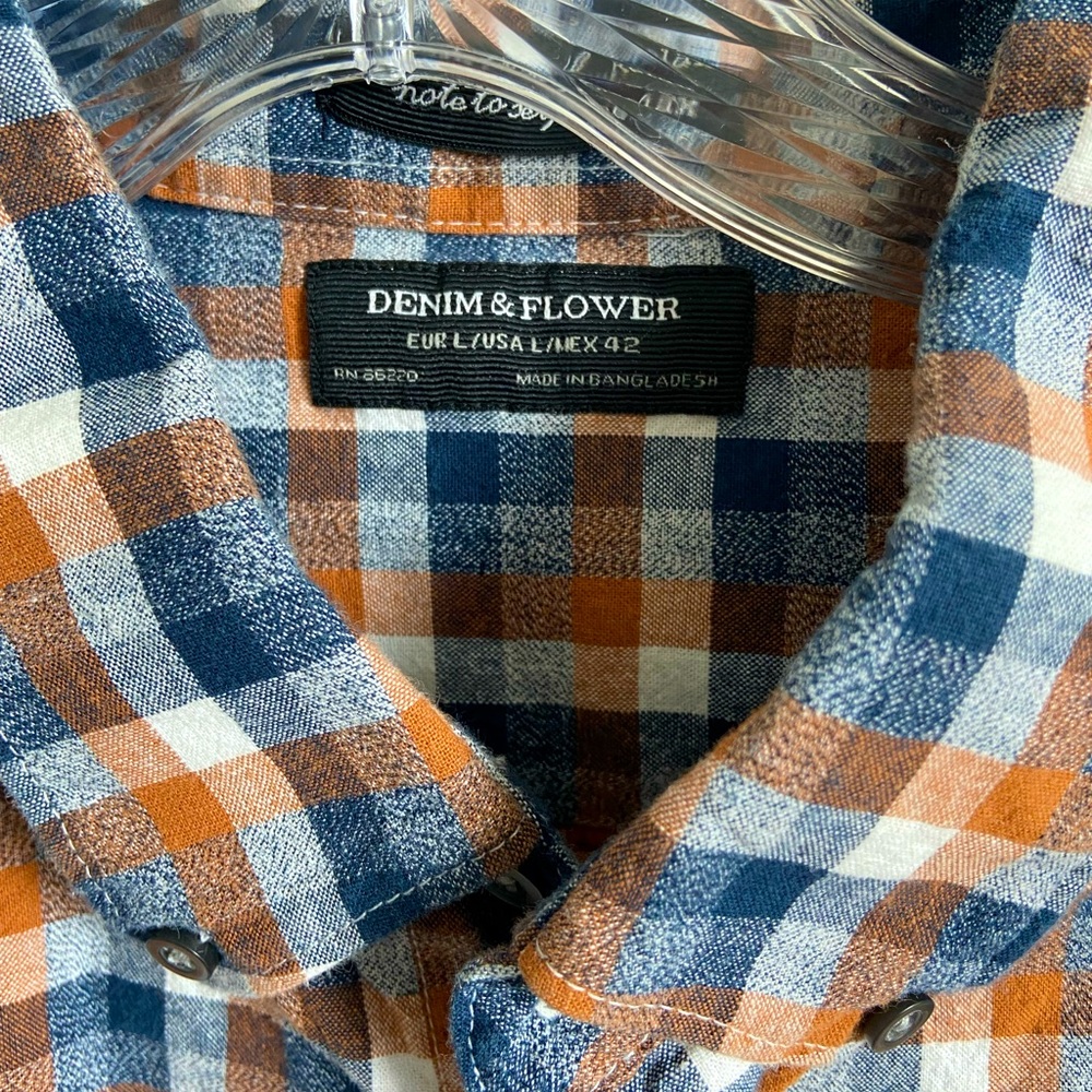 Denim&Flower Flannel - Picture 2 of 2
